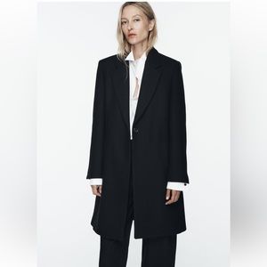 Zara Felt textured Coat size s